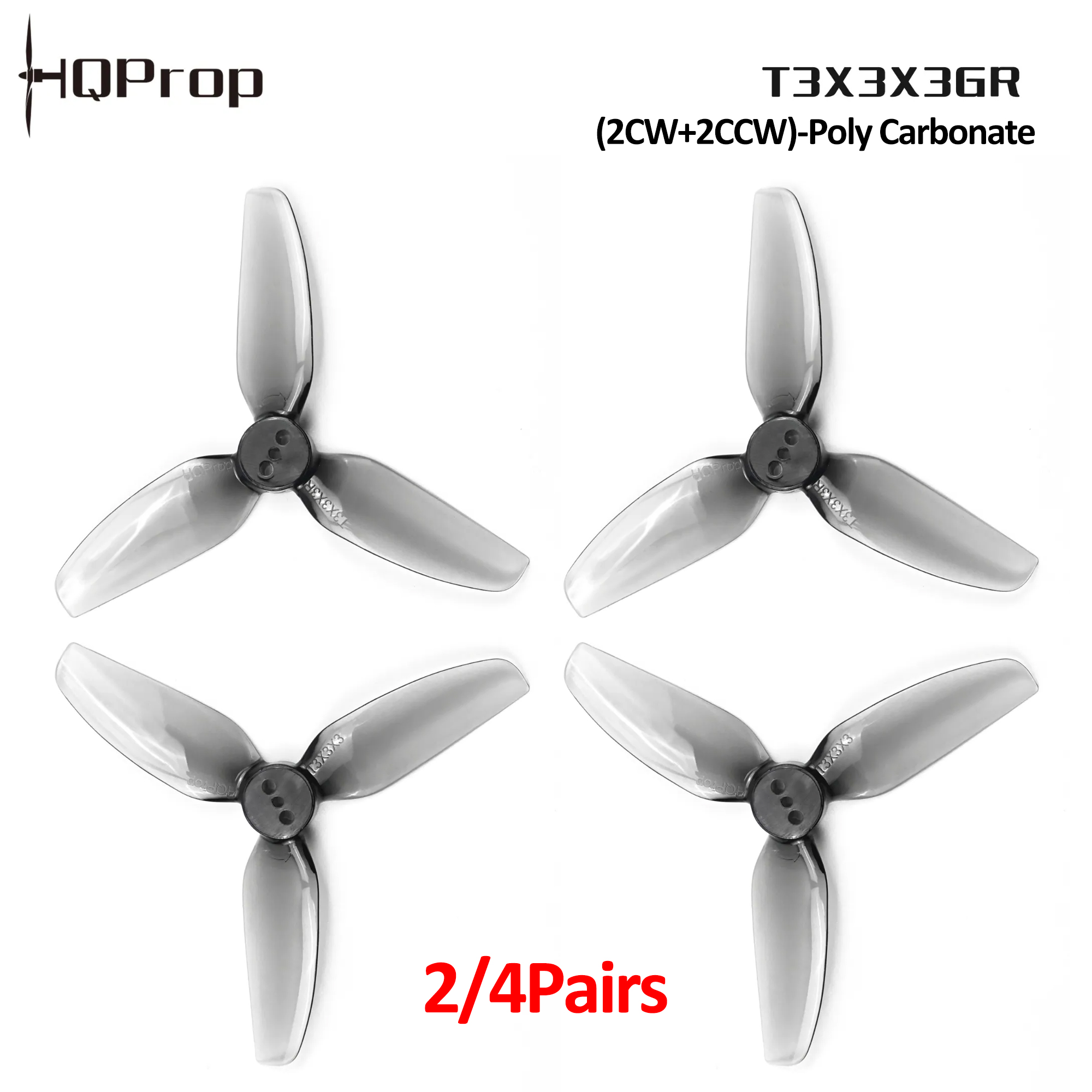 2/4 paires d'hélices HQProp T3 - Fpv Drone Propeller avis et prix